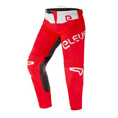 Pantaloni X TREME 23, un pantalone off-road con materiali di alta qualità. Design bianco e rosso. Di ELEVEIT MOTOBOOTS.