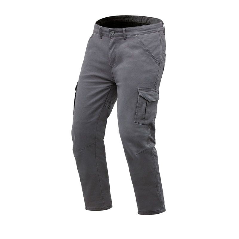 Pantaloni MOLO SHORT, un pantalone invernale grigio scuro con tasche cargo. Da TUCANO URBANO.