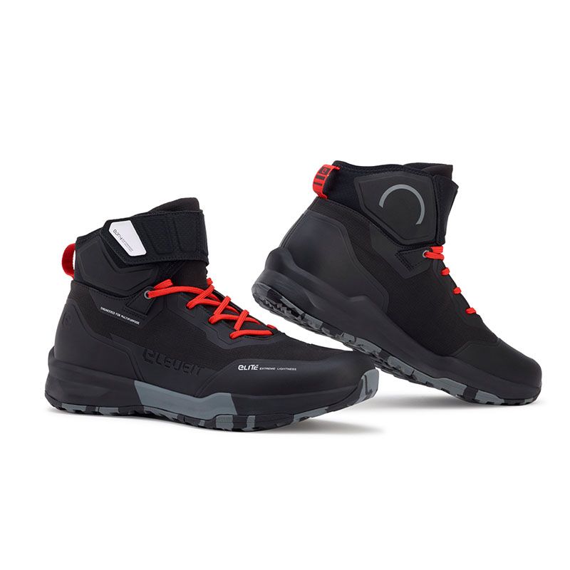 ELEVEIT MOTOBOOTS - STRATOS WP, scarpe moto impermeabili e traspiranti. Colore nero.