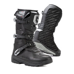 Stivali T SPIRIT EVO WP, stivali moto impermeabili neri. Ideali per uso off-road. Di ELEVEIT MOTOBOOTS.