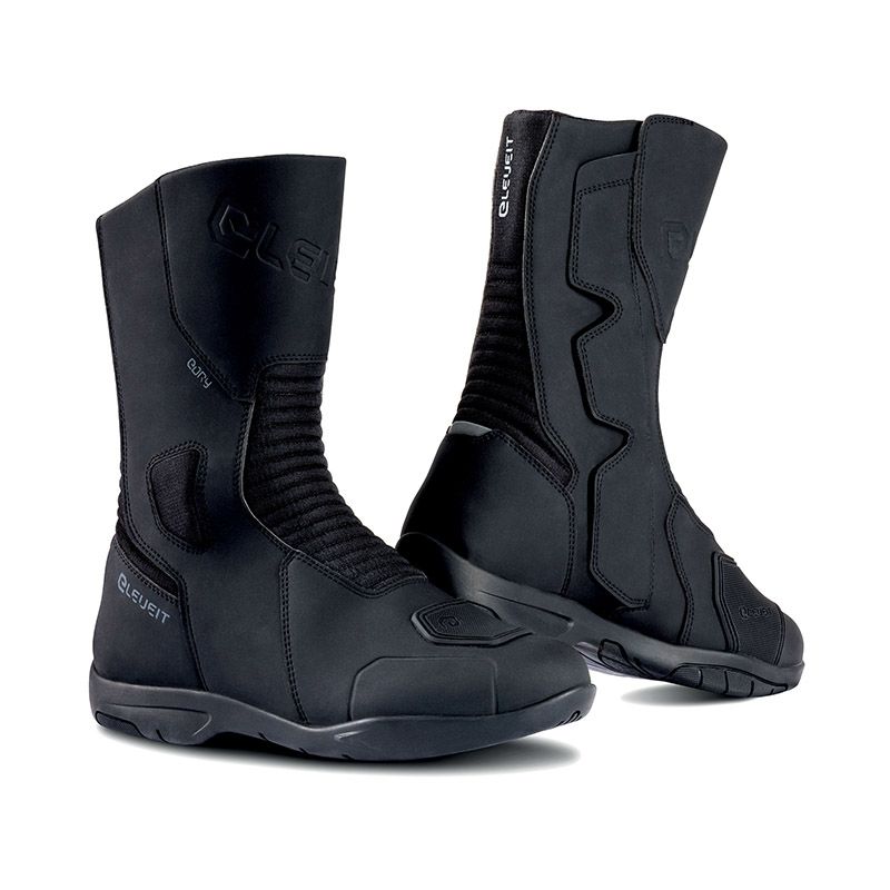 ELEVEIT MOTOBOOTS, stivali moto impermeabili neri con suola antiscivolo. Design elegante e funzionale.