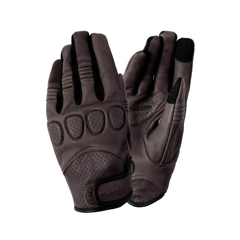 Guanti GIG PRO, un guanto estivo in pelle vera nera. Compatibile con dispositivi touch screen. Di TUCANO URBANO.