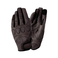 Guanti GIG PRO, un guanto estivo in pelle vera nera. Compatibile con dispositivi touch screen. Di TUCANO URBANO.