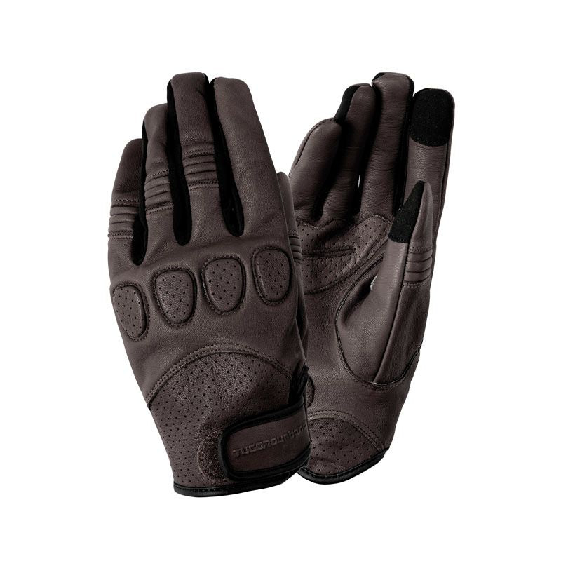 Guanti GIG, un guanto estivo in pelle nera touchscreen. Design ergonomico e ventilazione ottimale. Di TUCANO URBANO.