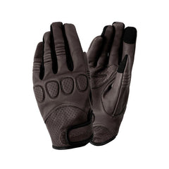 Guanti GIG, un guanto estivo in pelle nera touchscreen. Design ergonomico e ventilazione ottimale. Di TUCANO URBANO.