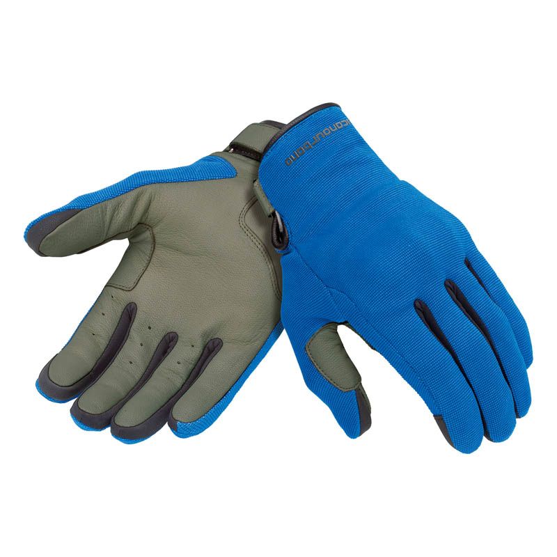 Guanti EDEN, un guanto estivo in pelle blu con compatibilità touch screen. By TUCANO URBANO.