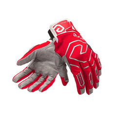 Guanti X TREME 23, un guanto off-road con design ergonomico. Colori rosso e bianco. Di ELEVEIT MOTOBOOTS.
