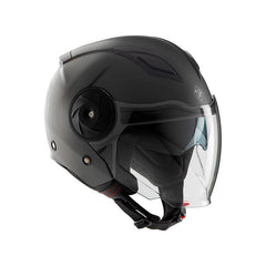 Casco jet EL'CITY, un casco in policarbonato nero opaco. Ideale per motociclisti. Di TUCANO URBANO.