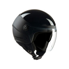 Casco EL'POP, un casco demi-jet con ventilazione Dynamic Flow. Colore grigio carbone opaco. Di TUCANO URBANO.