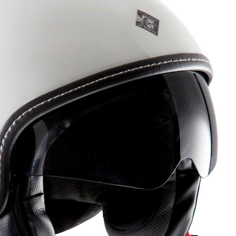 Visierino parasole EL'TOP, un accessorio per casco con trasparenza ottimale. Facile da installare. Di TUCANO URBANO.