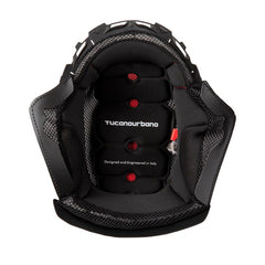 Interno con guanciali EL'FAST, un accessorio per casco ergonomico. Colore nero, rimovibile e lavabile. Di TUCANO URBANO.