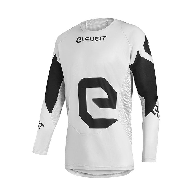 Maglia X TREME 23, una maglia off-road leggera e traspirante. Colore nero-grigio. Di ELEVEIT MOTOBOOTS.