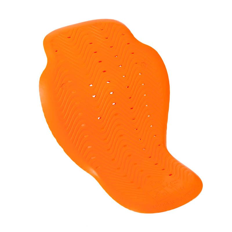 Paraschiena D3O, un paraschiena leggero e ergonomico. Colore arancione. Di TUCANO URBANO.