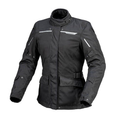 Giacca 4STROKE LADY, una giacca con certificazione CE Classe A. Colore nero elegante. Di TUCANO URBANO.