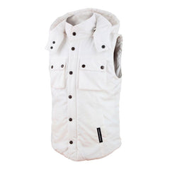 Gilet URBANJI KID, un gilet imbottito bianco ottico. Con tasche frontali. Di TUCANO URBANO.