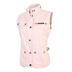 Gilet CLARABELLA, un gilet multitasking rosa con chiusure a bottoni. Ideale per viaggi in moto. Di TUCANO URBANO.