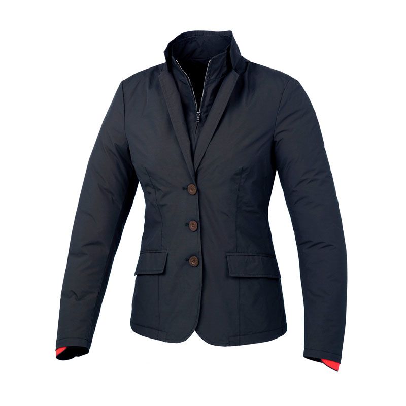 Giacca LADY COLLEGE, una giacca invernale blu scuro con materiali antivento. Da TUCANO URBANO.