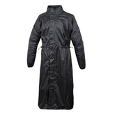 Giacca PARABELLUM, una giacca antipioggia lunga nera. Protezione completa in moto. Di TUCANO URBANO.