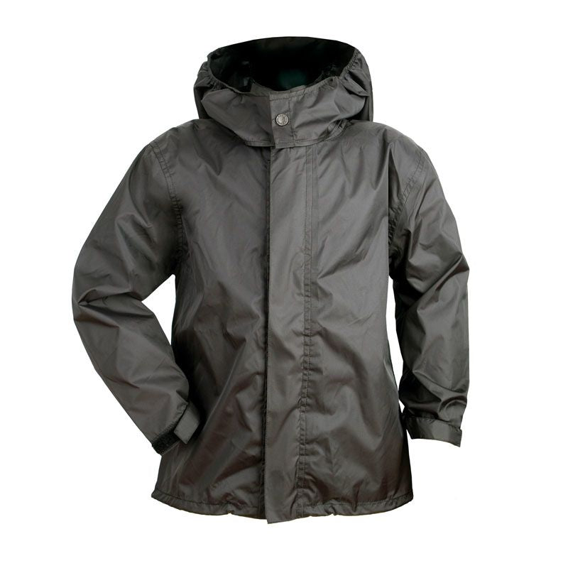 Giacca NANO RAIN JACKET KID, un giacca impermeabile nera e supercompattabile. Da TUCANO URBANO.