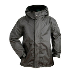 Giacca NANO RAIN JACKET KID, un giacca impermeabile nera e supercompattabile. Da TUCANO URBANO.