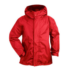 Giacca NANO RAIN JACKET KID, una giacca impermeabile rossa. Supercompattabile e traspirante. Di TUCANO URBANO.