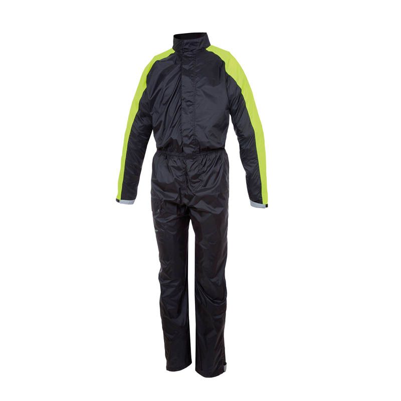 Tuta NANO PLUS, una tuta impermeabile con dettagli giallo fluo. Ideale per motociclisti. Di TUCANO URBANO.