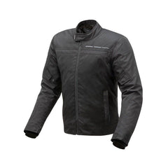 Giacca ROCKET, una giacca moto quattro stagioni con certificazione CE. Colore nero, design corto. Di TUCANO URBANO.