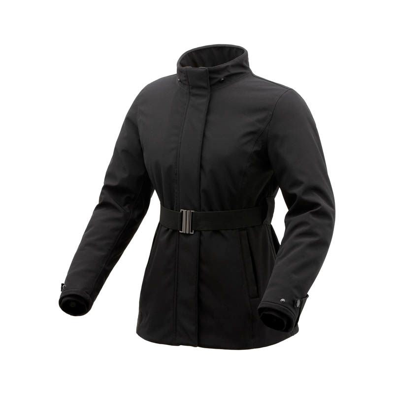 Giacca CORTINA, una giacca invernale nera laminata stretch. Comfort e sicurezza per motociclisti. Di TUCANO URBANO.