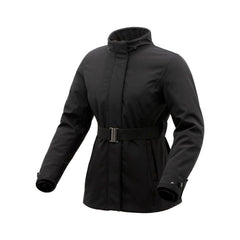 Giacca CORTINA, una giacca invernale nera laminata stretch. Comfort e sicurezza per motociclisti. Di TUCANO URBANO.