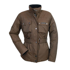 Giacca URBANA LADY T, un giacca invernale marrone con dettagli riflettenti. By TUCANO URBANO.