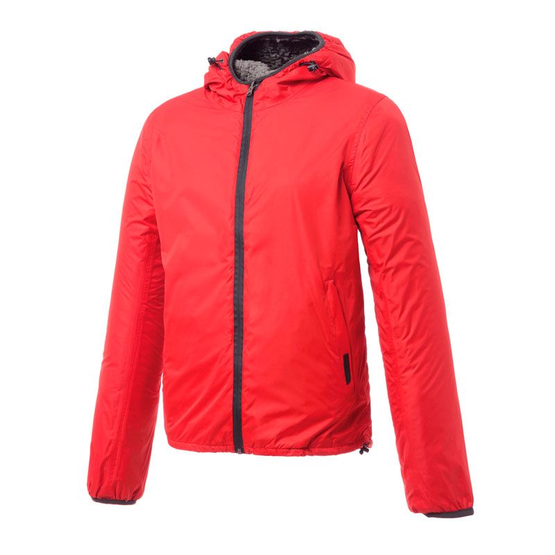 Giacca TRUDE, un giacca invernale unisex reversibile rossa. Impermeabile e traspirante. Di TUCANO URBANO.