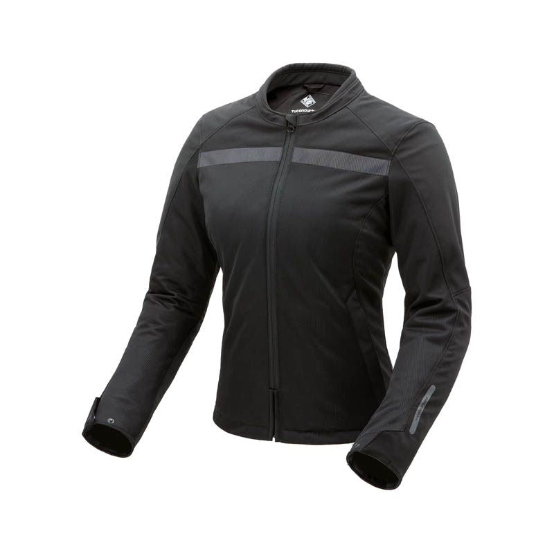 Giacca URBAN NETWORK LADY, una giacca estiva in rete nera. Design classico e ventilazione ottimale. Di TUCANO URBANO.
