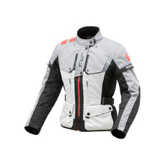 Giacca WAYPOINT HYDROSCUD LADY, una giacca moto invernale grigio chiaro. Protezione e comfort per motocicliste. Di T.UR.