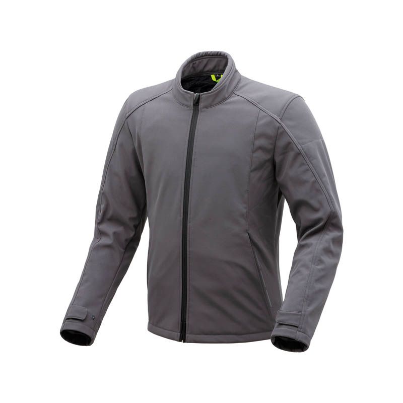 Giacca OVETTO CE, un softshell antivento grigio scuro. Ideale per moto. Di TUCANO URBANO.