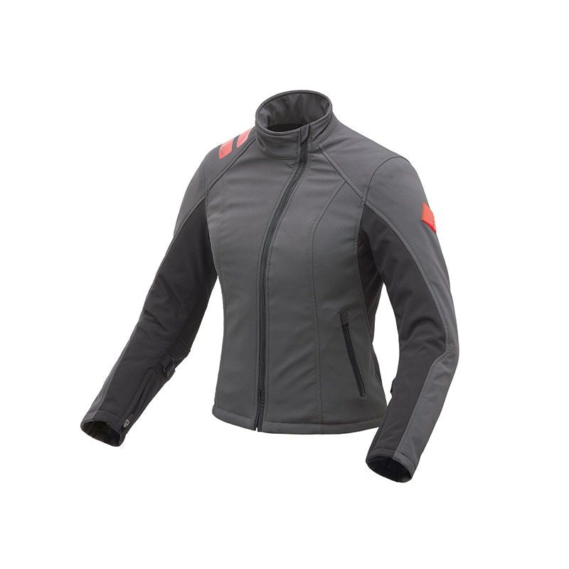 Giacca PODIUM HYDROSCUD LADY, softshell impermeabile antracite-nero. Ideale per motocicliste. Di T.UR.