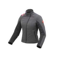 Giacca PODIUM HYDROSCUD LADY, softshell impermeabile antracite-nero. Ideale per motocicliste. Di T.UR.