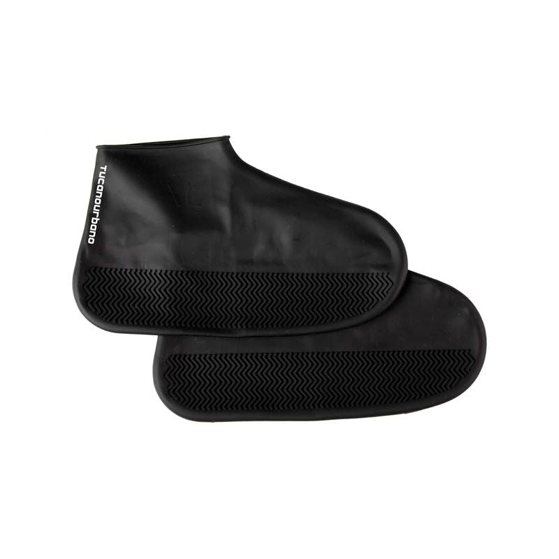 Copriscarpe FOOTERINE, impermeabili in silicone nero. Ideali per motociclisti. Di TUCANO URBANO.