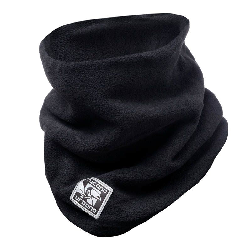 Scaldacollo FLEECE COLLAR, un accessorio in pile nero. Isolamento termico ottimale. Di TUCANO URBANO.