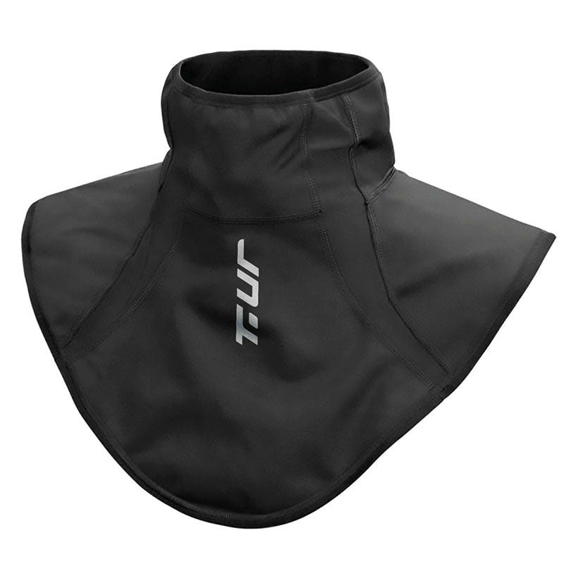 Sottogola WB-BIB, un scaldacollo windbreaker/pile nero. Protezione ottimale contro vento e freddo. Di T.UR.