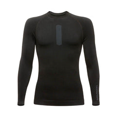 Maglia Tecnica UPSKIN, una maglia a manica lunga traspirante. Colore nero, tecnologia seamless. Di TUCANO URBANO.