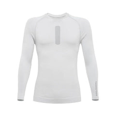 Maglia Tecnica UPSKIN, una maglia bianca seamless leggera. Ideale per attività all'aperto. Di TUCANO URBANO.