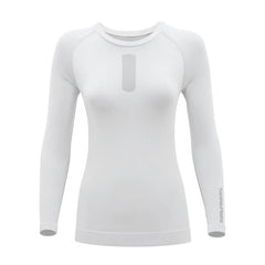 Maglia Tecnica UPSKIN LADY, una maglia bianca seamless. Ideale per motociclisti. Di TUCANO URBANO.