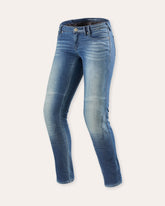 REV'IT! FPJ032 Westwood Ladies SF – Jeans Moto Donna Slim Protettivi e Eleganti