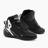 G-Force 2 H2O, una scarpa moto impermeabile con protezioni SEESOFT. Colore Nero-Bianco. Di REV'IT!.