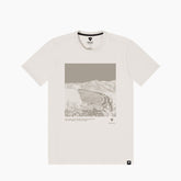 T-shirt Jake, una T-shirt unisex in grigio chiaro. Design avventura distintivo. Di REV'IT!.