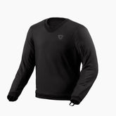 Maglia Crux, un maglione con protezioni SEESMART. Colore nero, ideale per moto. Di REV'IT!.