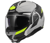 LS2 FF910 Advant II Casco Moto Reversibile –Triple Grigio Chiaro