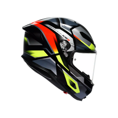 Casco Integrale Sport Racing Ultra Leggero AGV K6 S MPLK Erazer Black/Red/Yellow Fluo