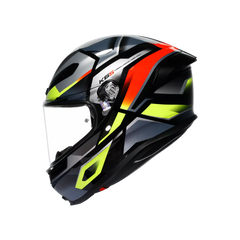 Casco Integrale Sport Racing Ultra Leggero AGV K6 S MPLK Erazer Black/Red/Yellow Fluo