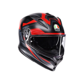 Casco Integrale AGV K7 MPLK trs Glimpse Matt Black/Red